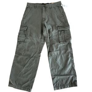Vintage Old Navy Military Green Cargo Pants NWT 33x30 Canvas Fall 2007 Men's